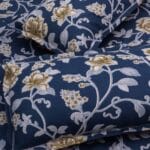 Imperial Floral Vine Deep Teal Luxury Cotton Double Bedsheet for Double Bed with 2 Pillow Covers | Premium Floral Bedding - Image 2