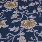 Imperial Floral Vine Deep Teal Luxury Cotton Double Bedsheet for Double Bed with 2 Pillow Covers | Premium Floral Bedding - Image 3