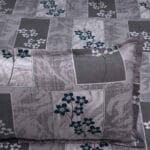 Grey Geo Floral Luxury Cotton Double Bedsheet for Double Bed with 2 Pillow Covers | Premium Floral Bedding Sets - Image 3
