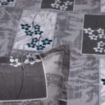 Grey Geo Floral Luxury Cotton Double Bedsheet for Double Bed with 2 Pillow Covers | Premium Floral Bedding Sets - Image 4