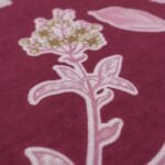Imperial Floral Vine Maroon Luxury Cotton Double Bedsheet for Double Bed with 2 Pillow Covers | Premium Floral Bedding - Image 5
