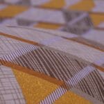 Warm Orange Geometric Cotton Double Bedsheet for Double Bed with 2 Pillow Covers | Premium Bedding Sets - Image 4