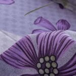 Pastel Cosmos Dream Blue Luxury Cotton Double Bedsheet for Double Bed with 2 Pillow Covers | Premium Floral Bedding - Image 3