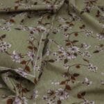 Green Blossom Meadow Cotton Double Bedsheet for Double Bed with 2 Pillow Covers | Premium Double Bed Bedsheet - Image 2