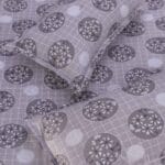 Grey Circle Harmony Cotton Double Bedsheet for Double Bed with 2 Pillow Covers | Premium Double Bed Bedsheet - Image 2