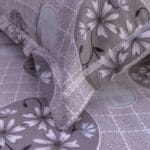 Grey Circle Harmony Cotton Double Bedsheet for Double Bed with 2 Pillow Covers | Premium Double Bed Bedsheet - Image 4