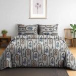 Elegant Arch Garden Cotton Double Bedsheet for Double Bed with 2 Pillow Covers | Premium Double Bed Bedsheet