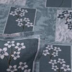 Turquoise Geo Floral Luxury Cotton Double Bedsheet for Double Bed with 2 Pillow Covers | Premium Floral Bedding Sets - Image 4