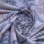 Serene Blossom Mist Blue Floral Cotton Double Bedsheet with 2 Pillow Covers | Queen Size Bedding Set - Image 4