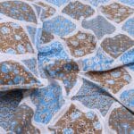 Maroon Blue Boho Floral Cotton Double Bedsheet for Double Bed with 2 Pillow Covers | Premium Bedding Sets - Image 2