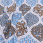 Maroon Blue Boho Floral Cotton Double Bedsheet for Double Bed with 2 Pillow Covers | Premium Bedding Sets - Image 3