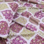 Maroon Green Boho Floral Cotton Double Bedsheet for Double Bed with 2 Pillow Covers | Premium Bedding Sets - Image 2