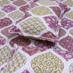 Maroon Green Boho Floral Cotton Double Bedsheet for Double Bed with 2 Pillow Covers | Premium Bedding Sets - Image 5