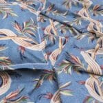 Serene Blue Bamboo Cotton Double Bedsheet for Double Bed with 2 Pillow Covers | Premium Bedding Sets - Image 2