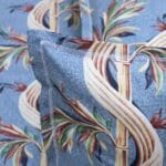 Serene Blue Bamboo Cotton Double Bedsheet for Double Bed with 2 Pillow Covers | Premium Bedding Sets - Image 4