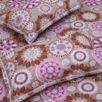 Warm Brown Mandala Rangoli Cotton Double Bedsheet for Double Bed with 2 Pillow Covers | Premium Bedding Sets - Image 2