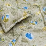 Earthy Green Abstract Leaf Cotton Double Bedsheet for Double Bed with 2 Pillow Covers | Premium Bedding Sets - Image 2