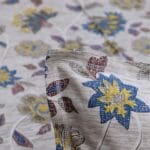 Grey Yellow Floral Vine Cotton Double Bedsheet for Double Bed with 2 Pillow Covers | Premium Floral Bedding Sets - Image 4