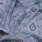 Sage Paisley Prestige Cotton Double Bedsheet for Double Bed with 2 Pillow Covers | Premium Double Bed Bedsheet - Image 2
