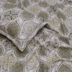 Light Green Abstract Mandala Cotton Double Bedsheet for Double Bed with 2 Pillow Covers | Premium Bedding Sets - Image 2