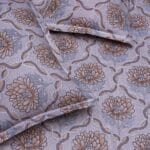 Serene Blossom Autumn Bloom Floral Cotton Double Bedsheet with 2 Pillow Covers | Queen Size Bedding Set - Image 2