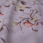 Light Orange Spring Floral Cotton Double Bedsheet for Double Bed with 2 Pillow Covers | Premium Floral Bedding Sets - Image 2