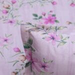 Light Pink Spring Floral Cotton Double Bedsheet for Double Bed with 2 Pillow Covers | Premium Floral Bedding Sets - Image 2