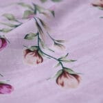 Light Pink Spring Floral Cotton Double Bedsheet for Double Bed with 2 Pillow Covers | Premium Floral Bedding Sets - Image 3
