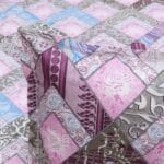 Pink Brown Boho Patchwork Cotton Double Bedsheet for Double Bed with 2 Pillow Covers | Premium Bohemian Bedding Sets - Image 3